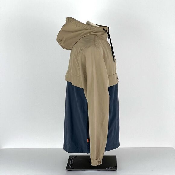 TIMBERLAND Men's Half-Zip Colorblocked Water-Resistant Windbreaker Jacket - Picture 5 of 10